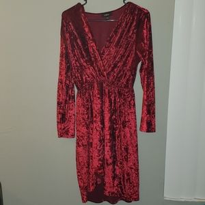 Crush Red Velvet Dress